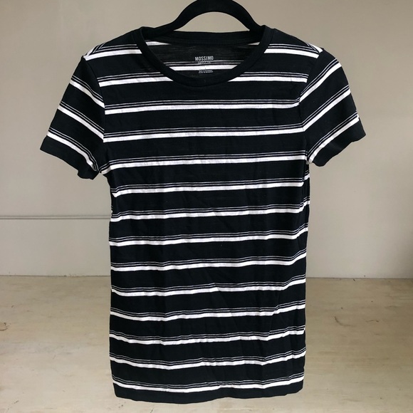 Mossimo Size Small Black and White striped shirt - Picture 1 of 2